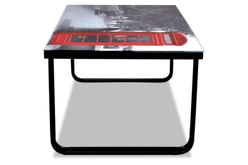 Soffbord med telefonkiosk glasskiva - Flerfärgad - Soffbord - Bord