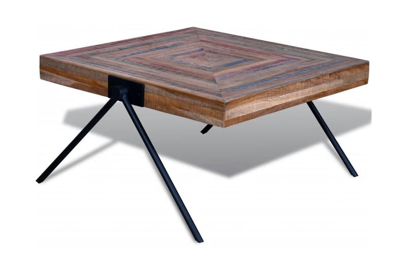 Soffbord med V-formade ben återvunnen teak - Brun - Möbler - Vardagsrum - Soffbord & vardagsrumsbord - Soffbord
