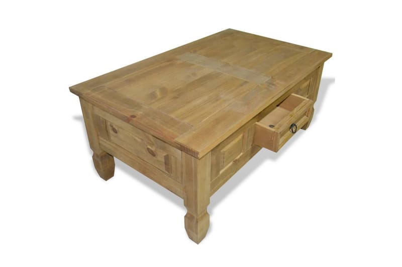 Soffbord mexikansk Coronastil furu 100x60x45 cm - Brun - Möbler - Vardagsrum - Soffbord & vardagsrumsbord - Soffbord
