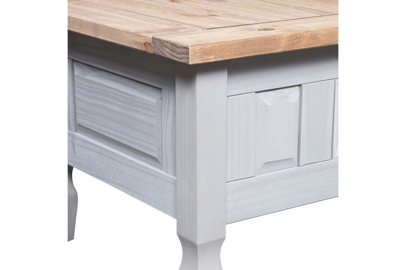 Soffbord mexikansk coronastil furu grå 100x60x45 cm - Grå - Möbler - Vardagsrum - Soffbord & vardagsrumsbord - Soffbord