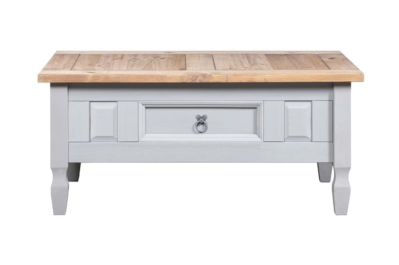 Soffbord mexikansk coronastil furu grå 100x60x45 cm - Grå - Möbler - Vardagsrum - Soffbord & vardagsrumsbord - Soffbord