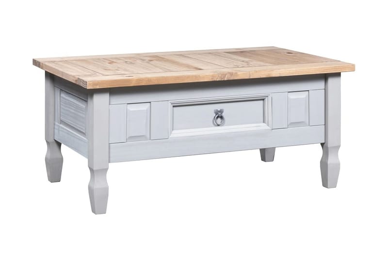 Soffbord mexikansk coronastil furu grå 100x60x45 cm - Grå - Möbler - Vardagsrum - Soffbord & vardagsrumsbord - Soffbord