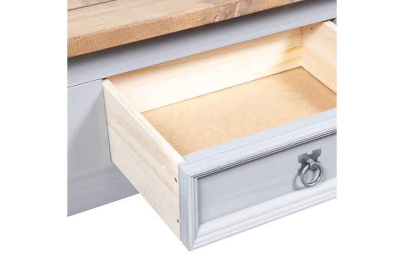 Soffbord mexikansk coronastil furu grå 100x60x45 cm - Grå - Möbler - Vardagsrum - Soffbord & vardagsrumsbord - Soffbord