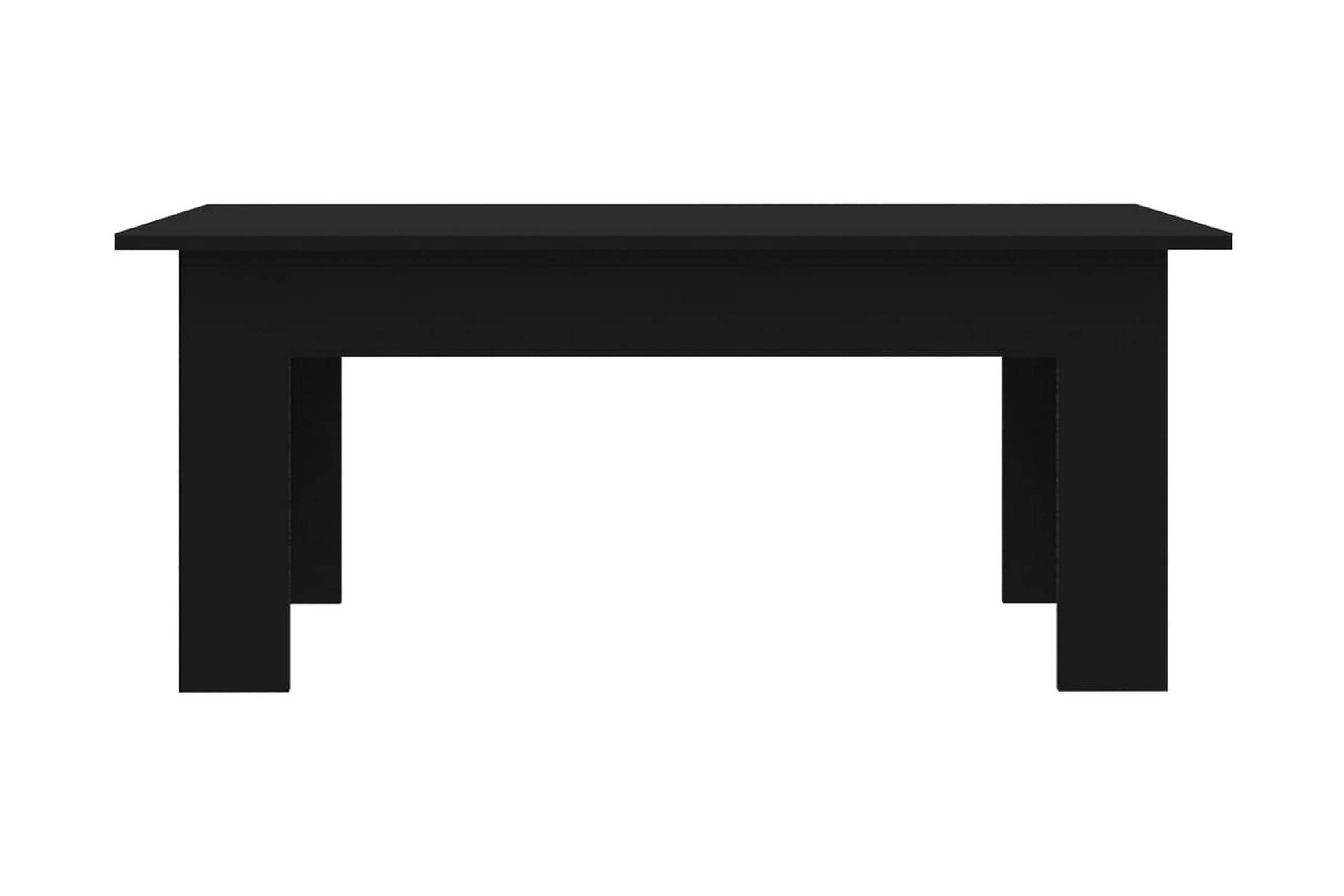 Soffbord svart 100x60x42 cm spånskiva – Svart