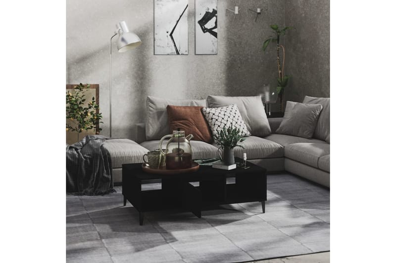 Soffbord svart 103,5x60x35 cm spånskiva - Svart - Möbler - Vardagsrum - Soffbord & vardagsrumsbord - Soffbord