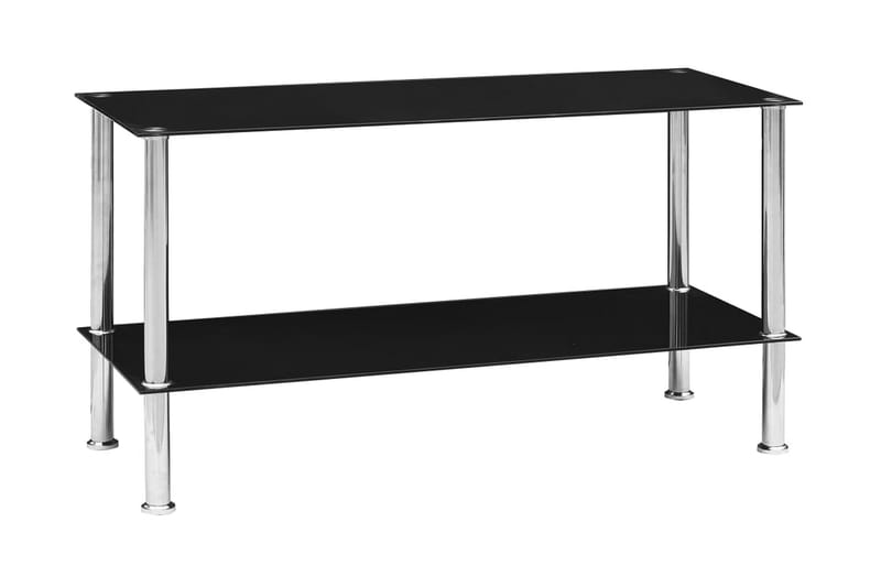 Soffbord svart 110x43x60 cm härdat glas - Soffbord - Bord