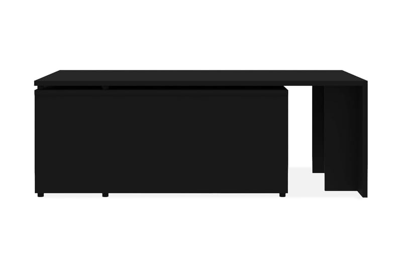 Soffbord svart 150x50x35 cm spånskiva - Svart - Soffbord - Bord