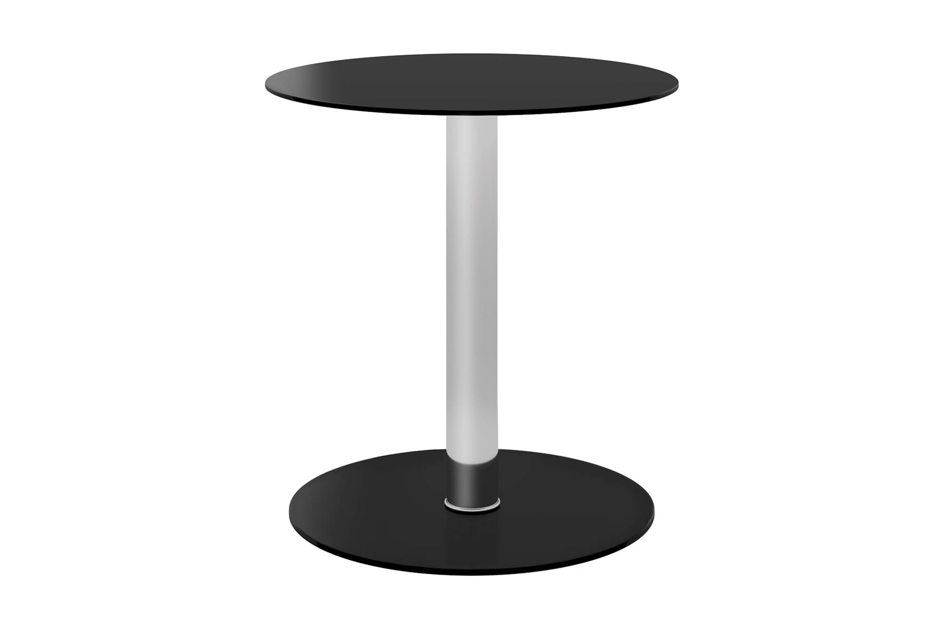 Soffbord svart 40 cm härdat glas – Svart