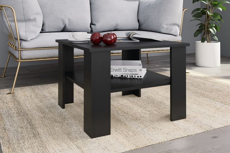 Soffbord svart 60x60x42 cm spånskiva - Svart - Möbler - Vardagsrum - Soffbord & vardagsrumsbord - Soffbord