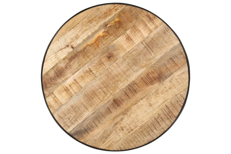Soffbord svart 68x68x36 cm grovt massivt mangoträ - Svart - Möbler - Vardagsrum - Soffbord & vardagsrumsbord - Soffbord