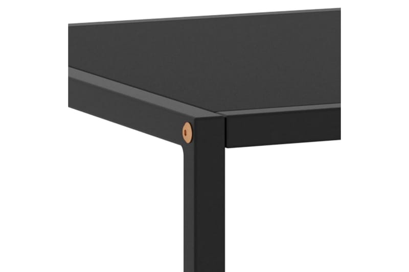 Soffbord svart med svart glas 100x50x35 cm - Soffbord - Bord