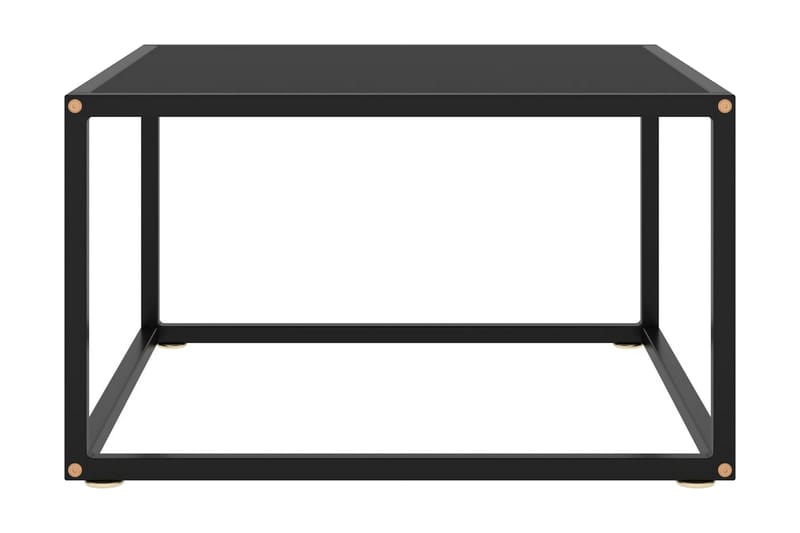 Soffbord svart med svart glas 60x60x35 cm - Möbler - Vardagsrum - Soffbord & vardagsrumsbord - Soffbord