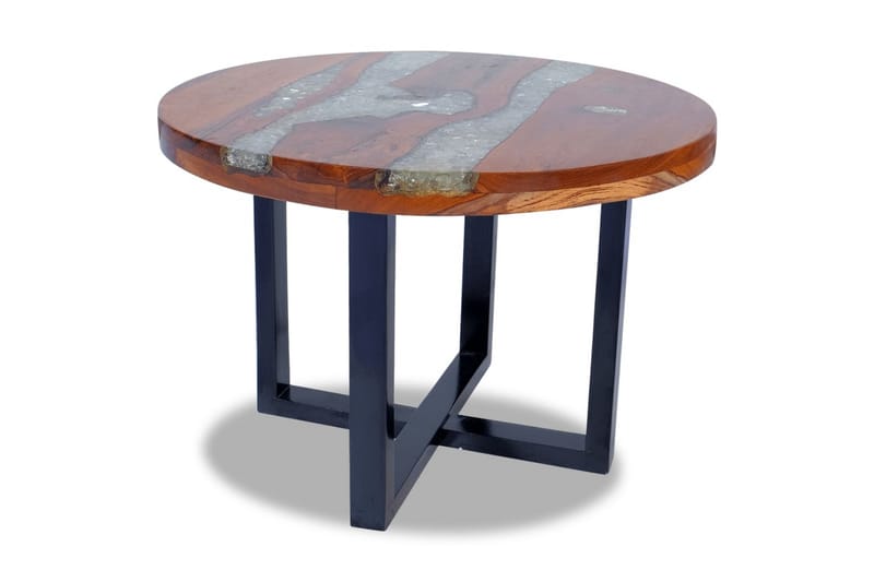Soffbord teakträ harts 60 cm - Brun - Möbler - Vardagsrum - Soffbord & vardagsrumsbord - Soffbord