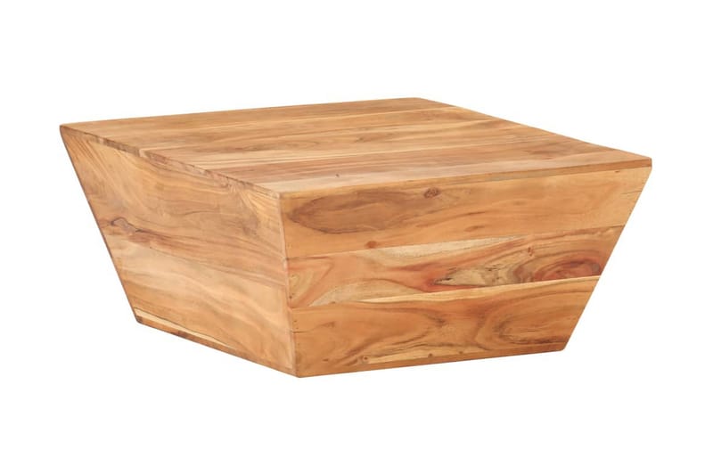 Soffbord V-format 66x66x30 cm massivt akaciaträ - Brun - Möbler - Vardagsrum - Soffbord & vardagsrumsbord - Soffbord