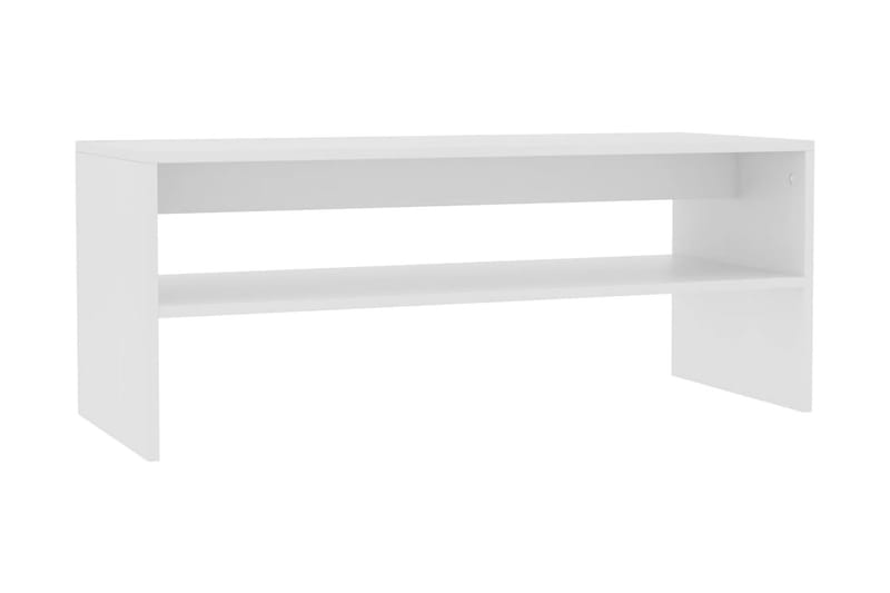 Soffbord vit 100x40x40 cm spånskiva - Vit - Soffbord - Bord