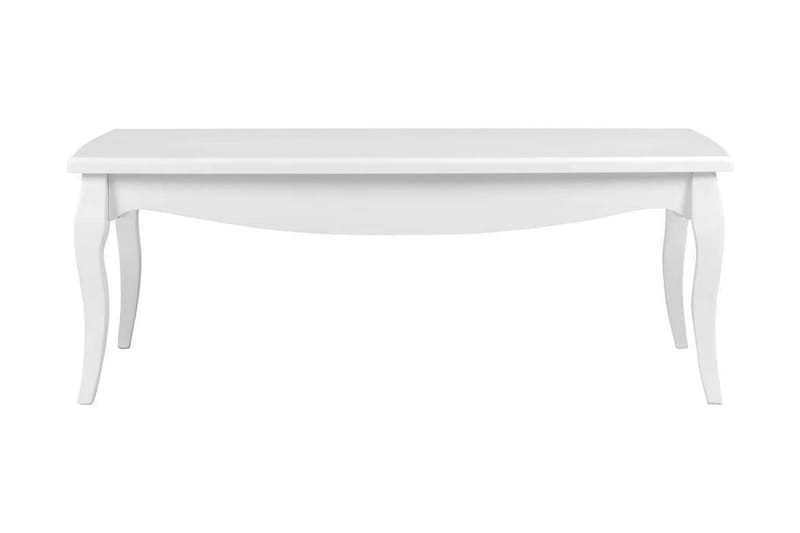 Soffbord vit 110x60x40 cm massiv furu - Vit - Möbler - Vardagsrum - Soffbord & vardagsrumsbord - Soffbord