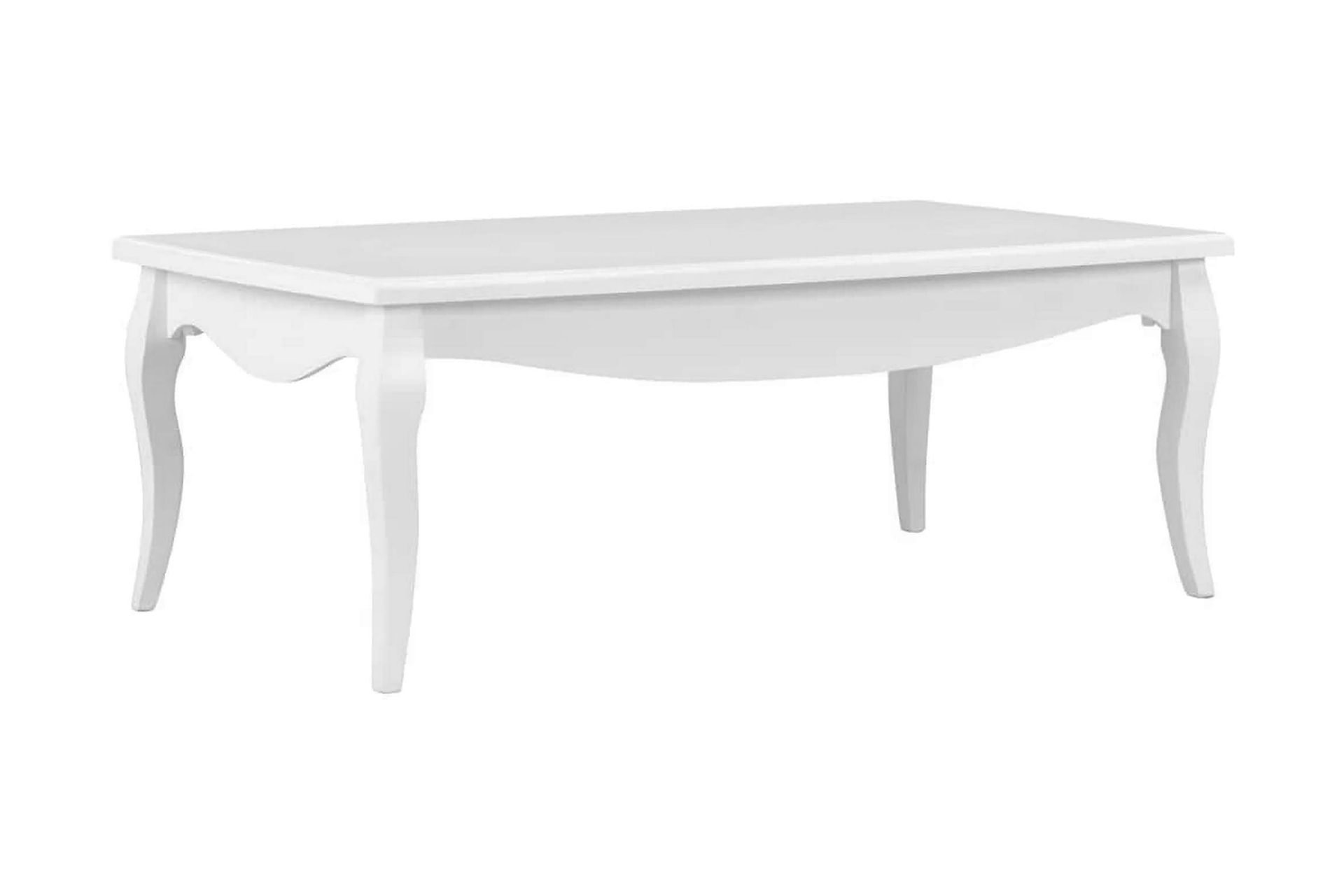 Soffbord vit 110x60x40 cm massiv furu - Vit - Möbler - Vardagsrum - Soffbord & vardagsrumsbord - Soffbord
