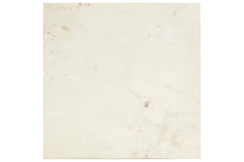 Soffbord vit 40x40x35 cm äkta sten med marmorstruktur - Vit - Marmorbord - Soffbord - Bord