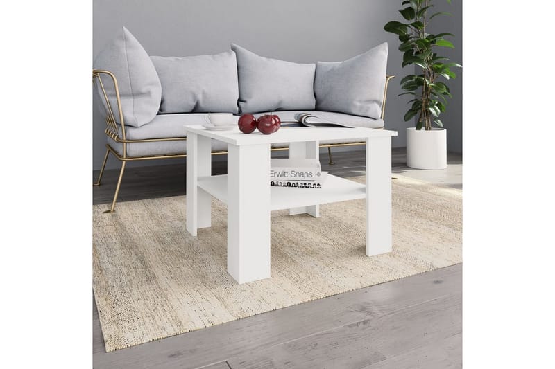 Soffbord vit 60x60x42 cm spånskiva - Vit - Möbler - Vardagsrum - Soffbord & vardagsrumsbord - Soffbord