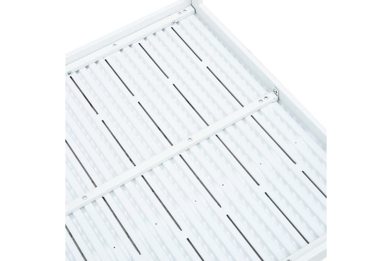 Soffbord vit 78x78x74 cm HDPE träutseende - Vit - Möbler - Vardagsrum - Soffbord & vardagsrumsbord - Soffbord