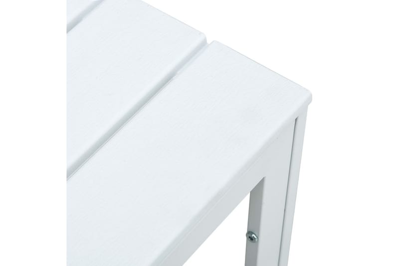 Soffbord vit 78x78x74 cm HDPE träutseende - Vit - Möbler - Vardagsrum - Soffbord & vardagsrumsbord - Soffbord