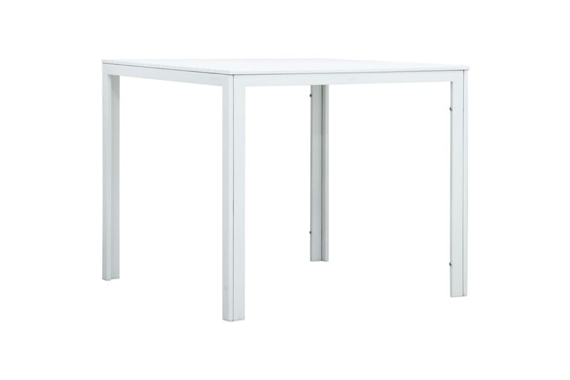 Soffbord vit 78x78x74 cm HDPE träutseende - Vit - Möbler - Vardagsrum - Soffbord & vardagsrumsbord - Soffbord