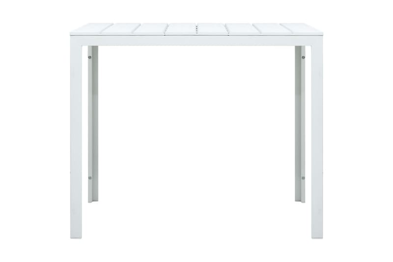 Soffbord vit 78x78x74 cm HDPE träutseende - Vit - Möbler - Vardagsrum - Soffbord & vardagsrumsbord - Soffbord