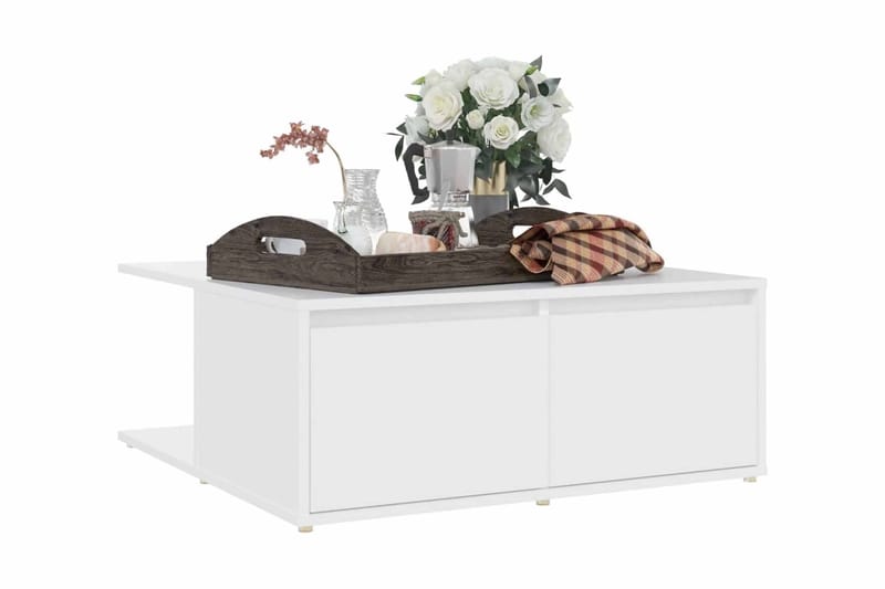 Soffbord vit 80x80x31 cm spånskiva - Vit - Möbler - Vardagsrum - Soffbord & vardagsrumsbord - Soffbord