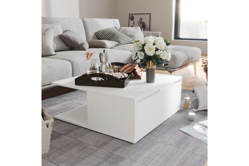 Soffbord vit 80x80x31 cm spånskiva - Vit - Möbler - Vardagsrum - Soffbord & vardagsrumsbord - Soffbord