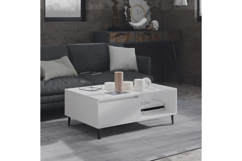 Soffbord vit 90x60x35 cm spånskiva - Vit - Möbler - Vardagsrum - Soffbord & vardagsrumsbord - Soffbord