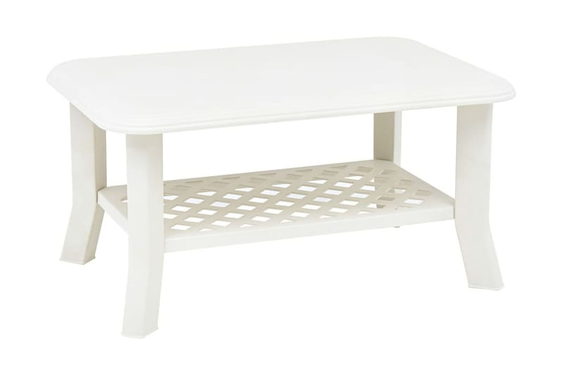 Soffbord vit 90x60x46 cm plast - Vit - Möbler - Vardagsrum - Soffbord & vardagsrumsbord - Soffbord
