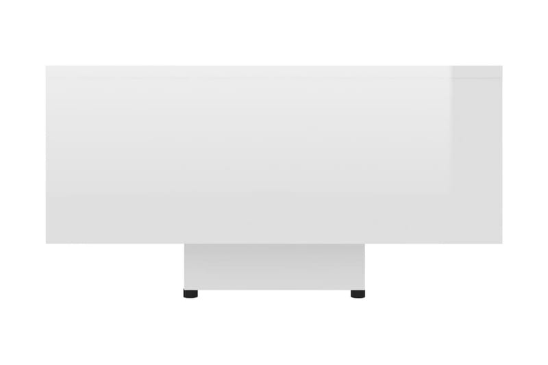 Soffbord vit högglans 85x55x31 cm spånskiva - Vit - Soffbord - Bord
