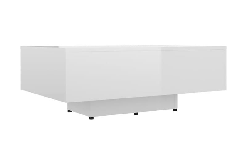Soffbord vit högglans 85x55x31 cm spånskiva - Vit - Soffbord - Bord