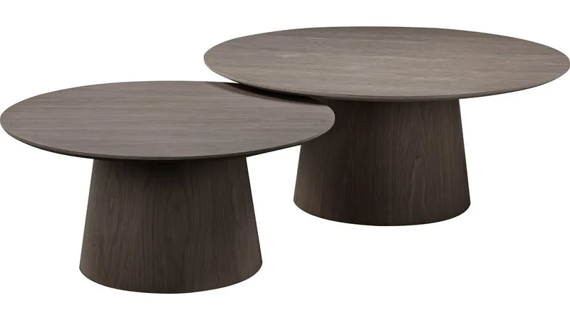 Soffbord Solhem 100 cm - Brunlackad ek, svartlackad askfaner, vitpigmenterad ekfinish - Möbler - Vardagsrum - Soffbord & vardagsrumsbord - Soffbord