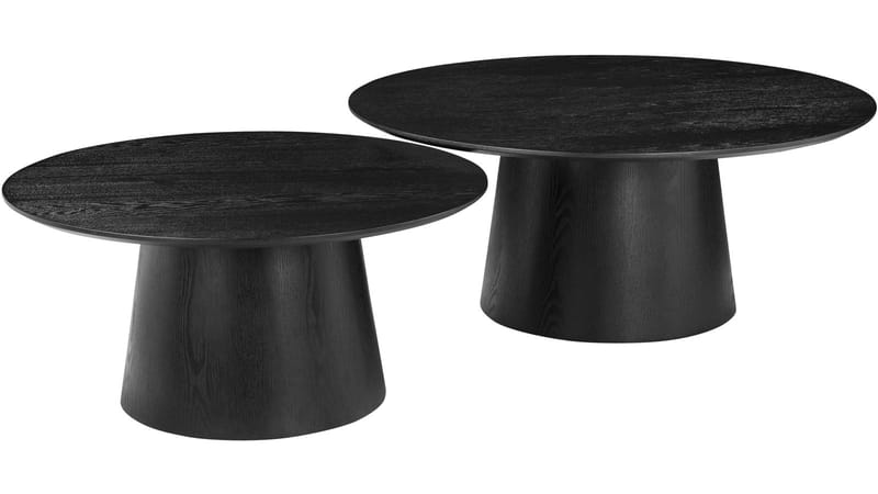 Soffbord Solhem 80 cm - Svartlackad askfaner - Möbler - Vardagsrum - Soffbord & vardagsrumsbord - Soffbord