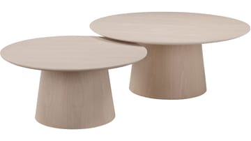 Soffbord Solhem 80 cm - Vitpigmenterad - Möbler - Vardagsrum - Soffbord & vardagsrumsbord - Soffbord