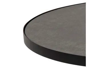 Soli Förlängingsbart Soffbord 66 cm Runt - Glas/Svart/Matt Svart - Möbler - Vardagsrum - Soffbord & vardagsrumsbord - Soffbord