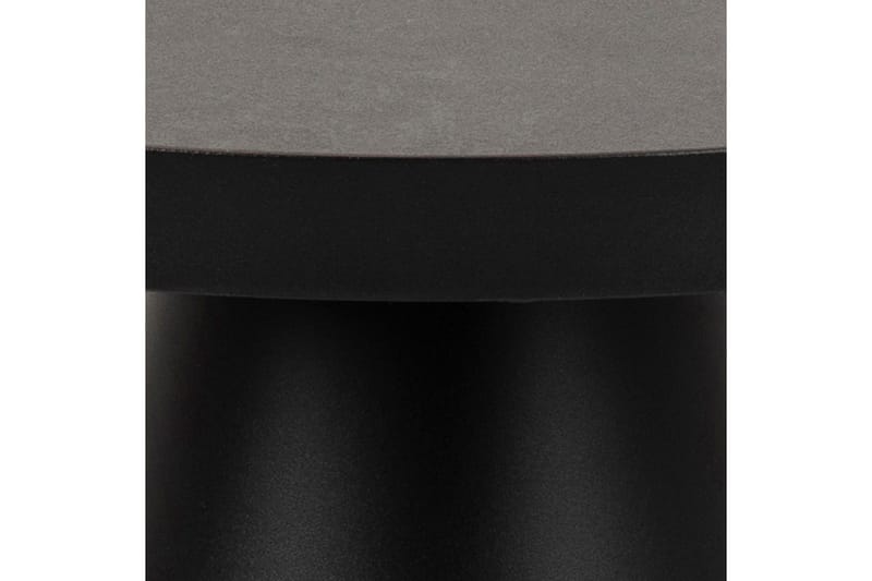 Soli Soffbord 46 cm Runt - Glas/Svart/Matt Svart - Möbler - Vardagsrum - Soffbord & vardagsrumsbord - Soffbord