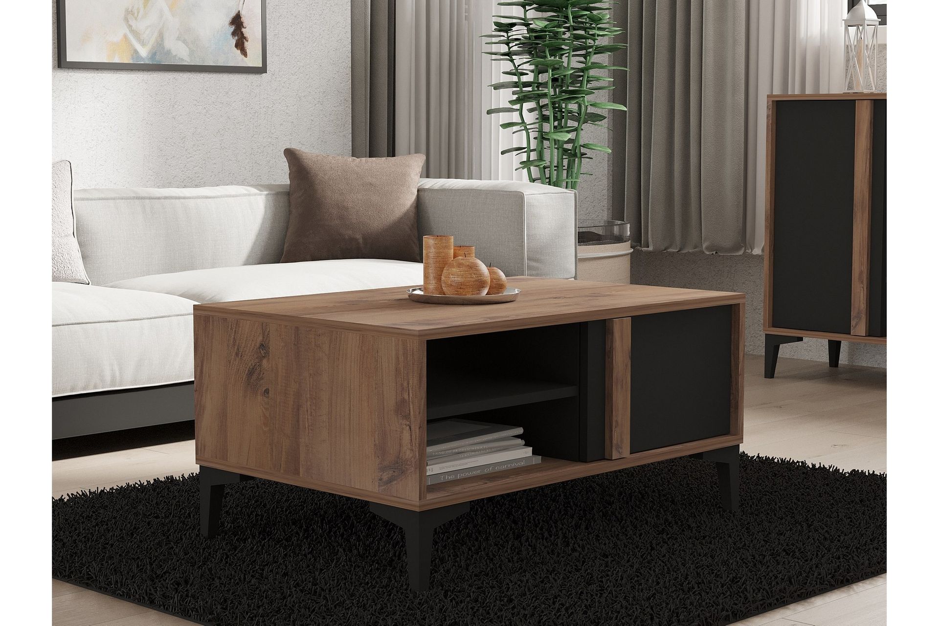 Sonay Soffbord 90 cm Antracit - Möbler - Vardagsrum - Soffbord & vardagsrumsbord - Soffbord