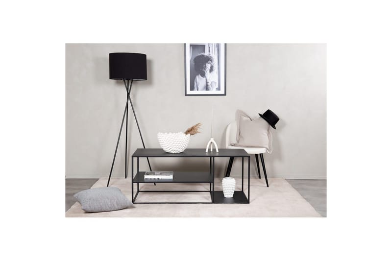 Soffbord Staal - Svart, 120x50x50 - Möbler - Vardagsrum - Soffbord & vardagsrumsbord - Avlastningsbord & konsolbord