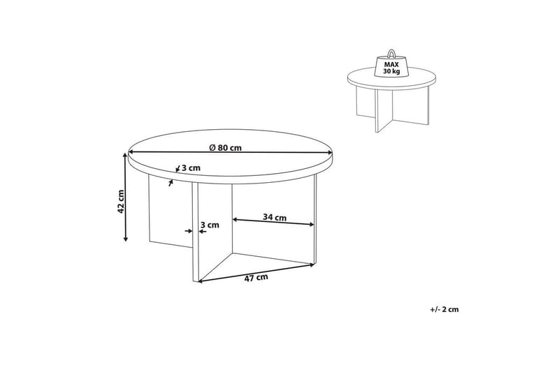 Soffbord Stanton Grå - Grå - Möbler - Vardagsrum - Soffbord & vardagsrumsbord - Soffbord