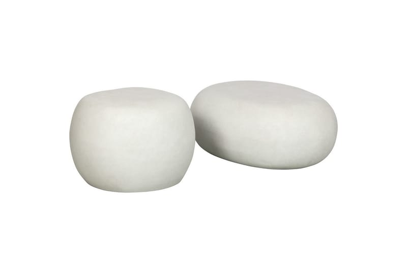 Soffbord Sten - Vit, 31x65x49 cm - Möbler - Vardagsrum - Soffbord & vardagsrumsbord - Soffbord