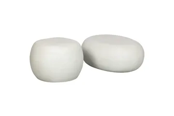 Soffbord Sten - Vit, 31x65x49 cm - Möbler - Vardagsrum - Soffbord & vardagsrumsbord - Soffbord