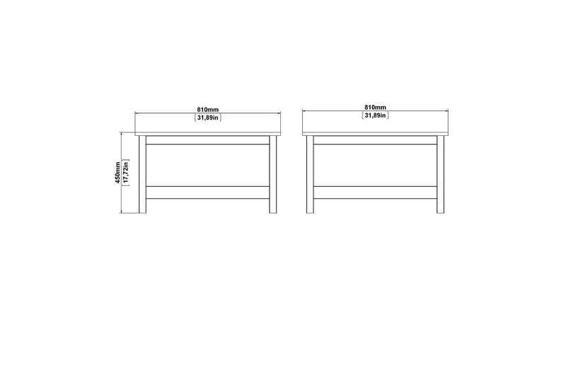 STOLFERS Soffbord 81 cm Svart - Möbler - Vardagsrum - Soffbord & vardagsrumsbord - Soffbord