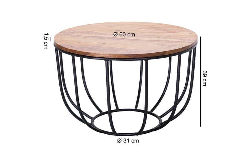 Streams Soffbord 60 cm - Trä/natur - Möbler - Vardagsrum - Soffbord & vardagsrumsbord - Soffbord