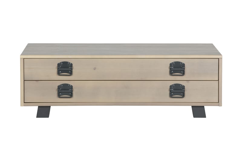 STRONG Soffbord 110 cm med Förvaring Låda Beige/Grå - Soffbord - Bord