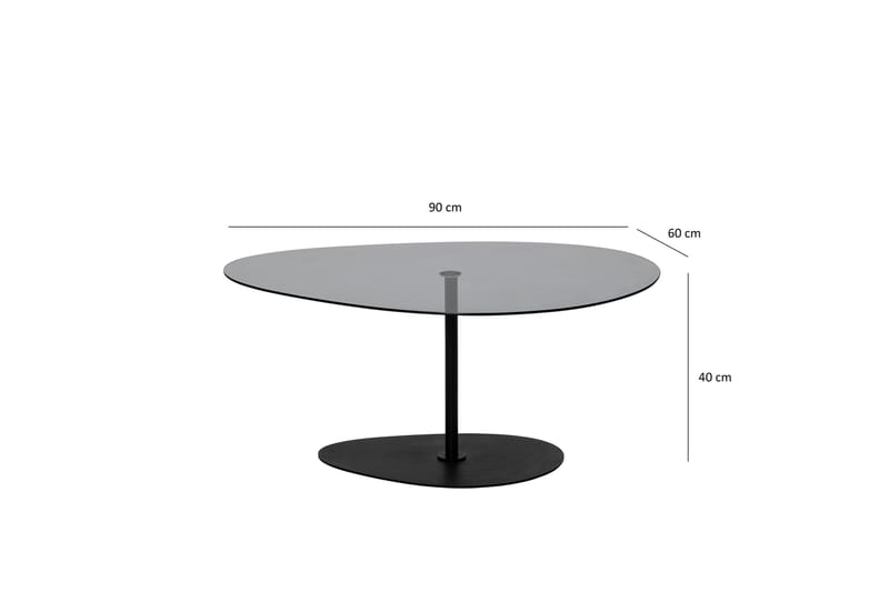 Svanabyn Soffbord 90 cm - Grå/Svart - Möbler - Vardagsrum - Soffbord & vardagsrumsbord - Soffbord