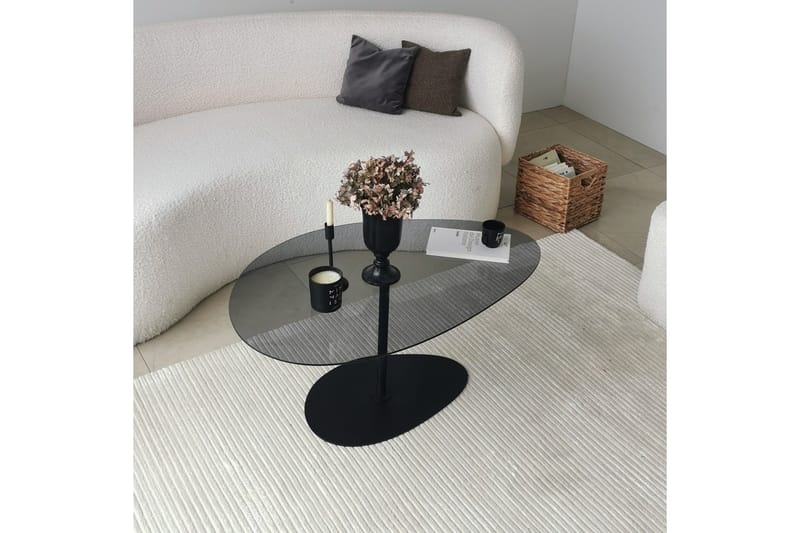 Svanabyn Soffbord 90 cm - Grå/Svart - Möbler - Vardagsrum - Soffbord & vardagsrumsbord - Soffbord