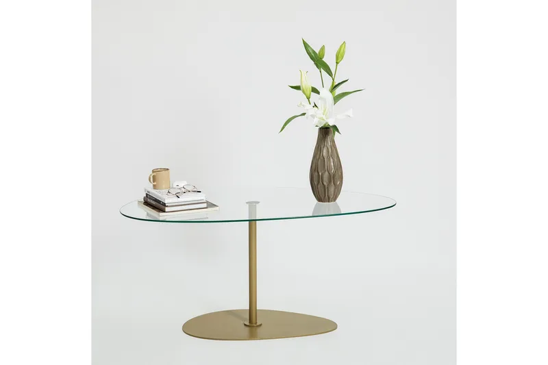 Svanabyn Soffbord 90 cm - Guld - Möbler - Vardagsrum - Soffbord & vardagsrumsbord - Soffbord