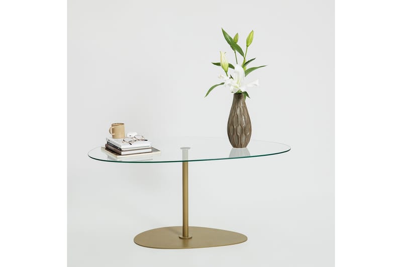 Svanabyn Soffbord 90 cm - Guld - Möbler - Vardagsrum - Soffbord & vardagsrumsbord - Soffbord